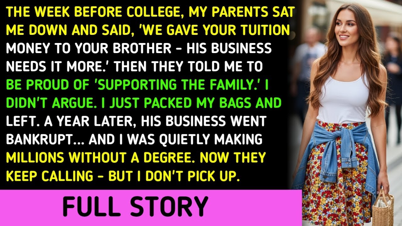 The Week Before College, My Parents Sat Me Down And Said, 'We Gave Your Tuition Money To Your Brothe