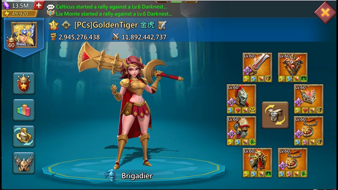 Chaos arena on GoldenTiger | Lords mobile