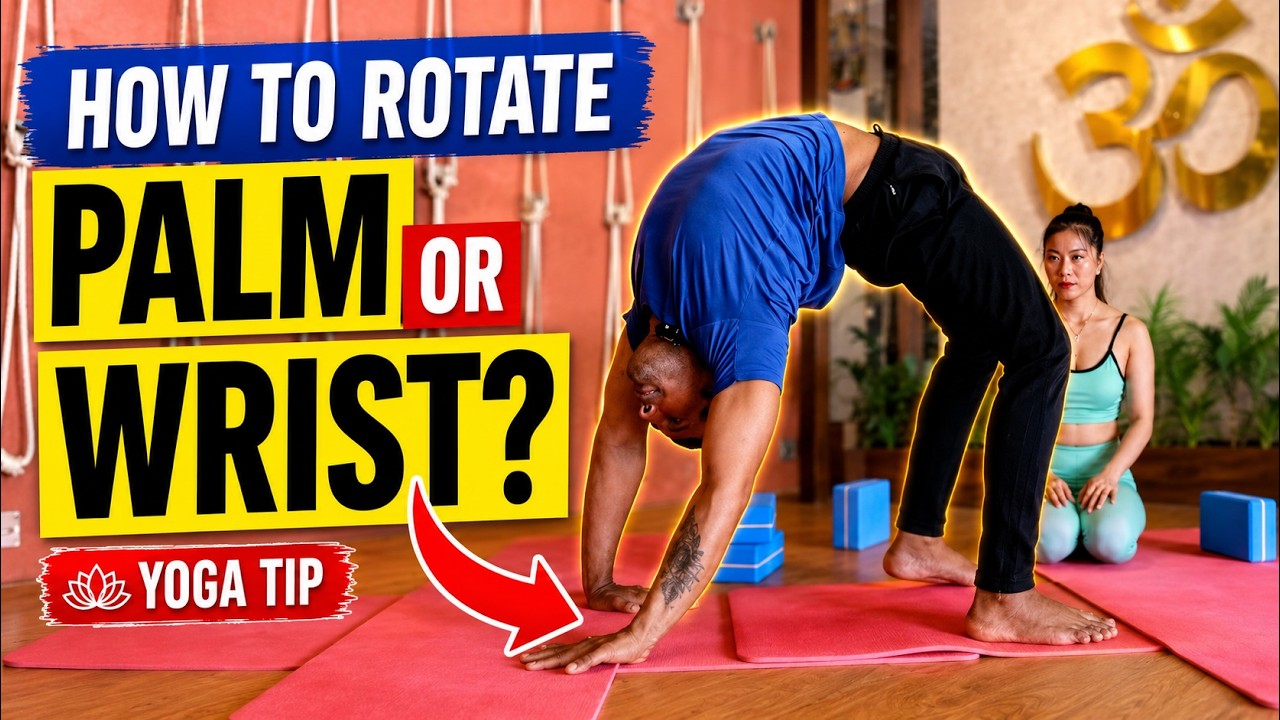 How to rotate wrist & palm ✋ to go in wheel pose (chakrasana) from sitting position | Yograja