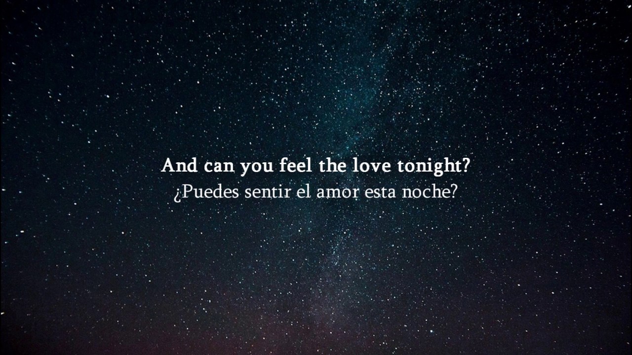 Elton John Can You Feel The Love Tonight? Subtitulada Español Inglés