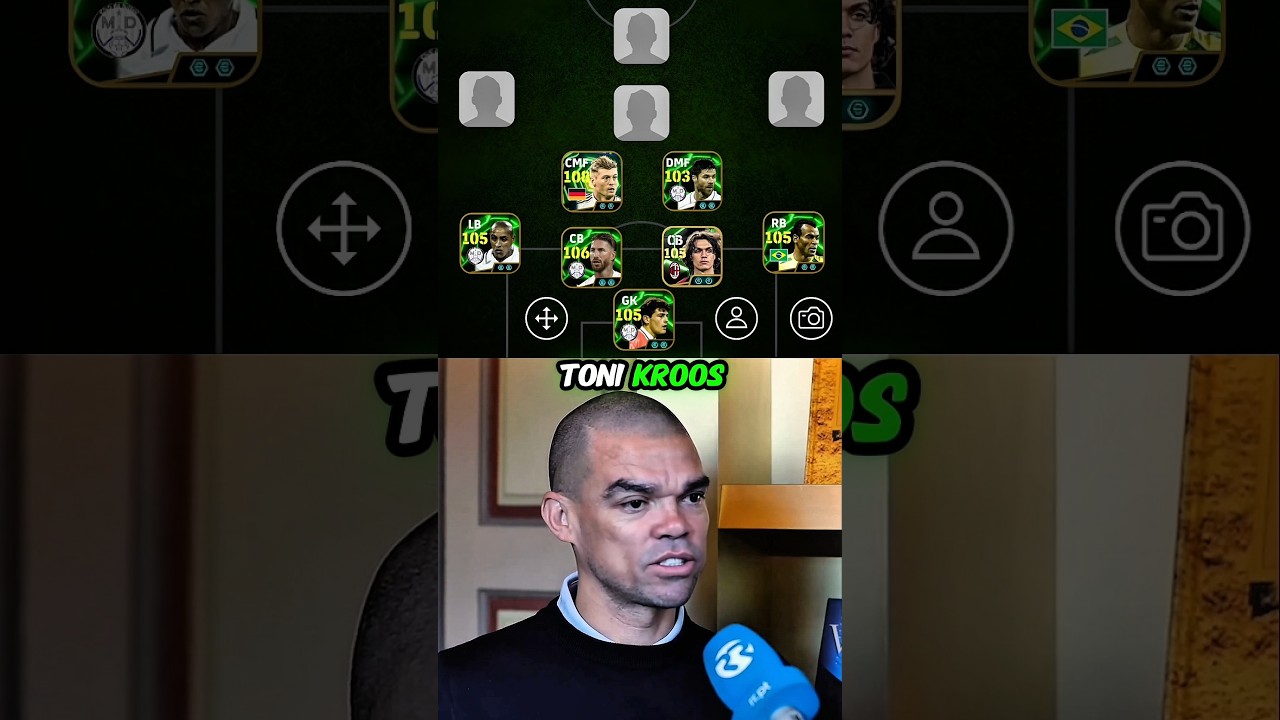 Pepe Picked His Ultimate Dream Team 😱🔥#efootball #efootball2025 #shorts