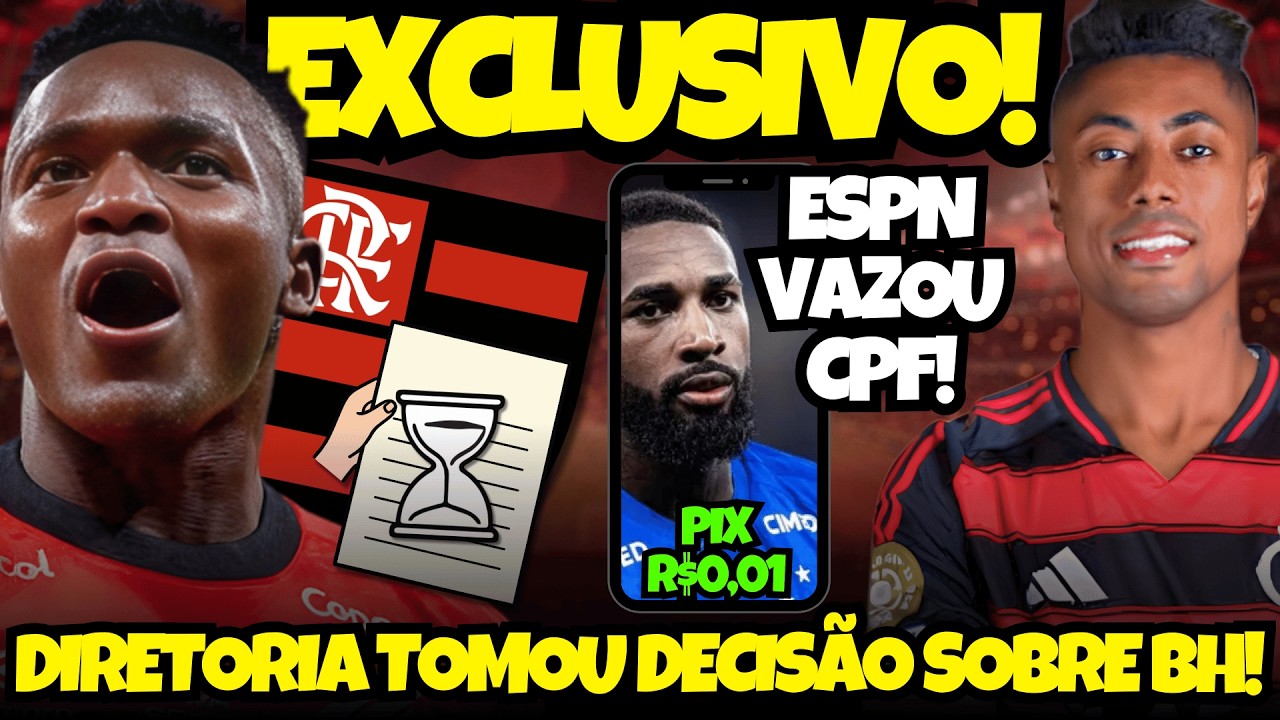 BOMBA! Flamengo DOBRA PROPOSTA por Viveros! Mais 1 ano de Bruno Henrique? Botafogo x Fla Hoje!