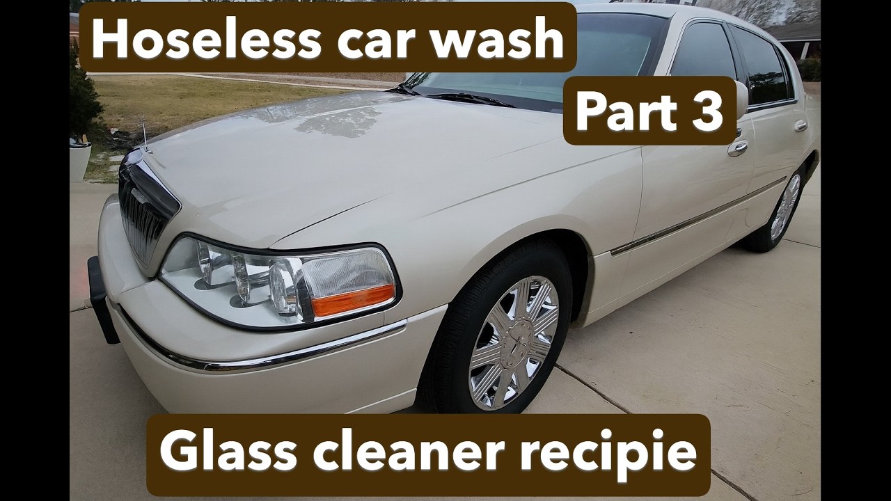 Safe hoseless car wash- A how to on the Lincoln Town Car-Video 3
