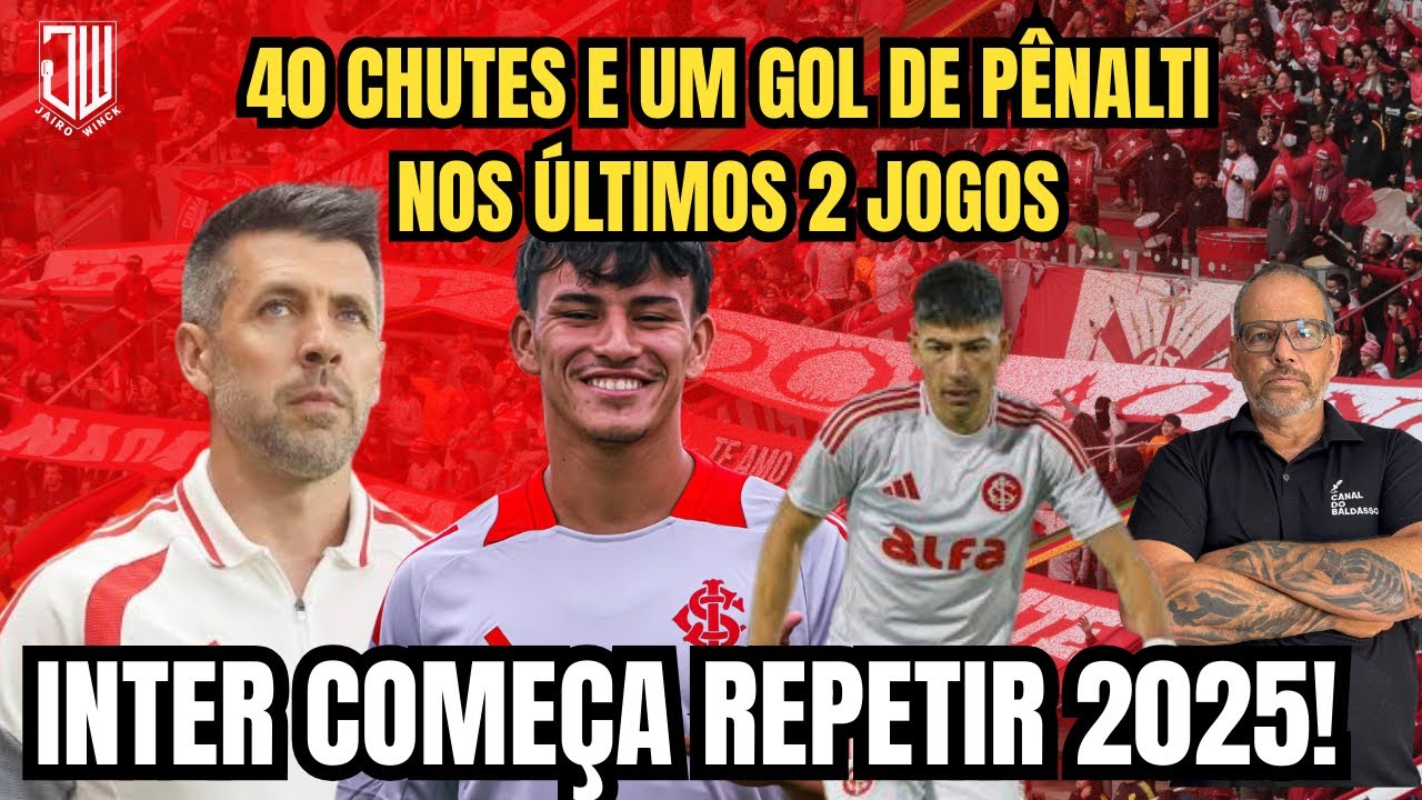 INTER PERDE MUITOS GOLS | CAMPANHA NO BRASILEIRÃO ASSUSTA | JAIRO WINCK 