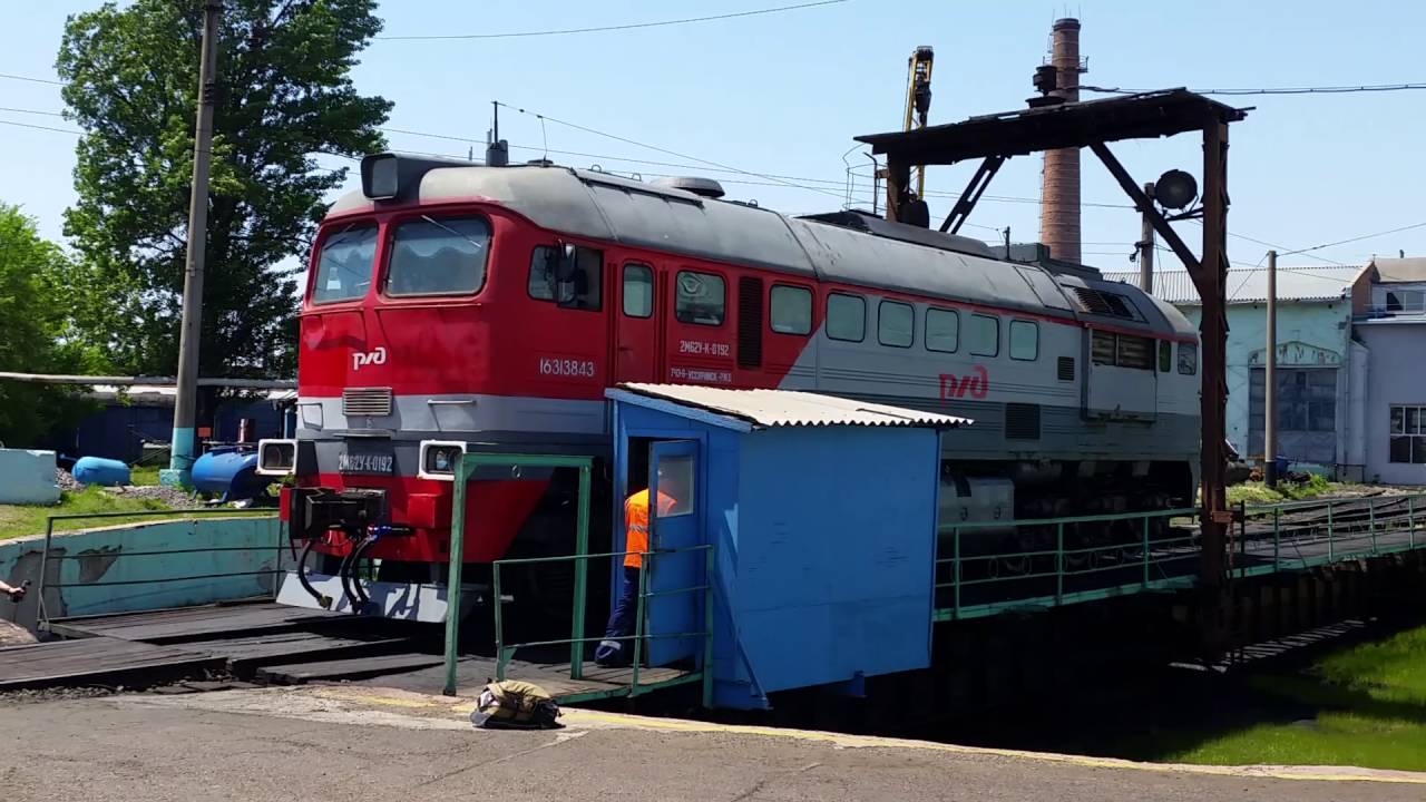 Поворотный круг Локомотивного депо ТЧЭ-6 Уссурийск