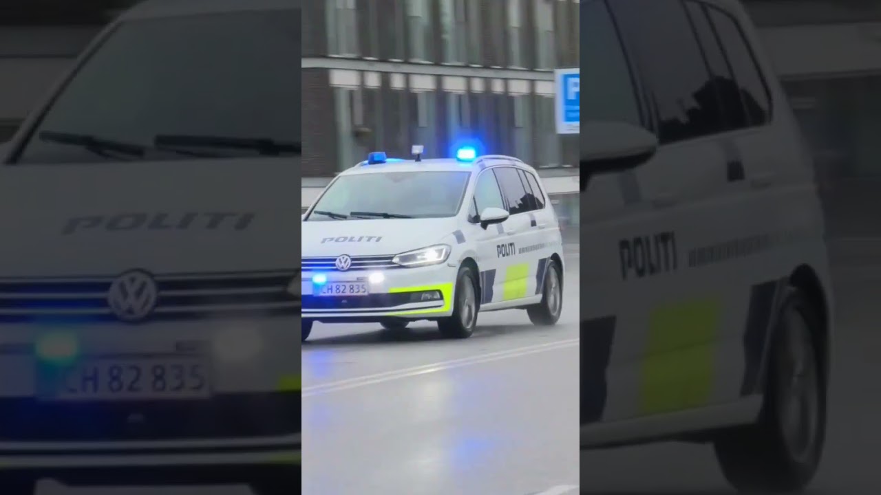 new video this evening. a police car in Valby. #politi  #politibil #policecar