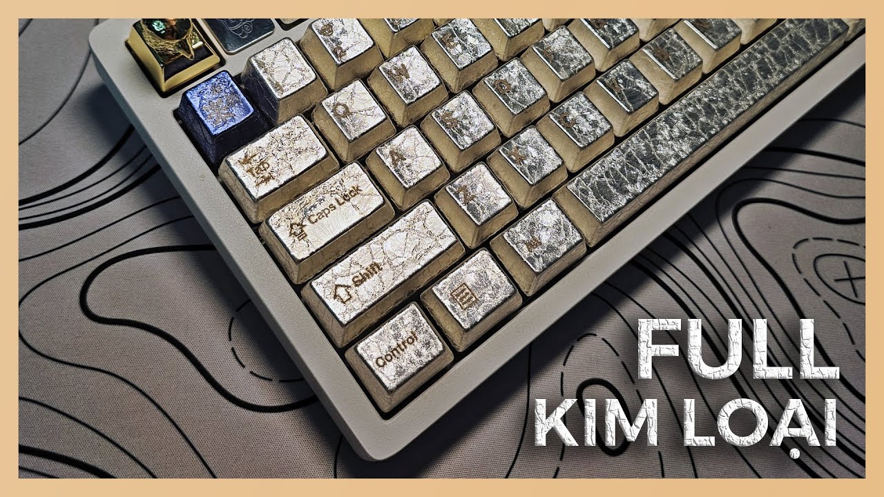 Keycap Full Kim Loại Nó Như Thế Nào? | Awekeys Wild Ice Full Metal Keycaps