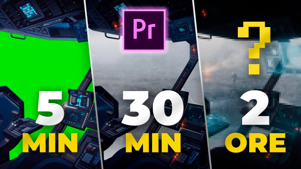 Effetti speciali in 5 MIN vs 30 MIN vs 2 ORE 🛸 cosa riesco a fare? (Speed editing in Premiere Pro)