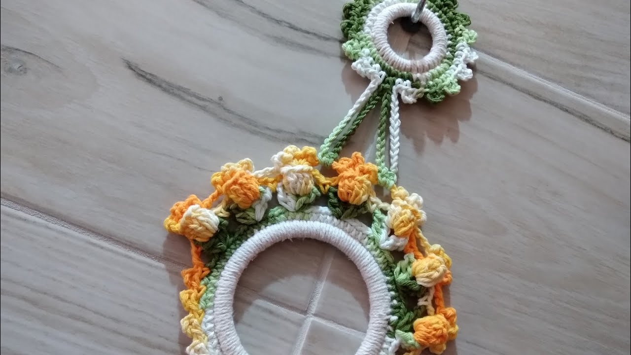 Vídeo aula = Porta pano de prato de crochê  Modelo Tulipa 🌷