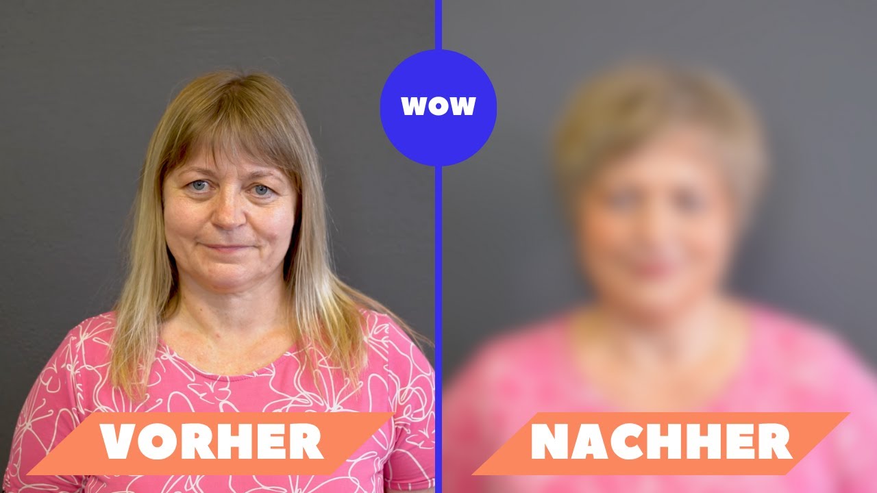 Umstyling mit WOW-Effekt: Von 55 Jahren langen Haaren zur modernen Kurzhaarfrisur|Typgerechtes Blond