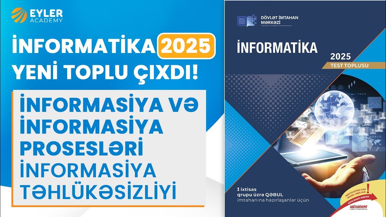 DİM 2025 Test toplusu İnformatika/İnformasiya və informasiya prosesləri. İnformasiya təhlükəsizliyi