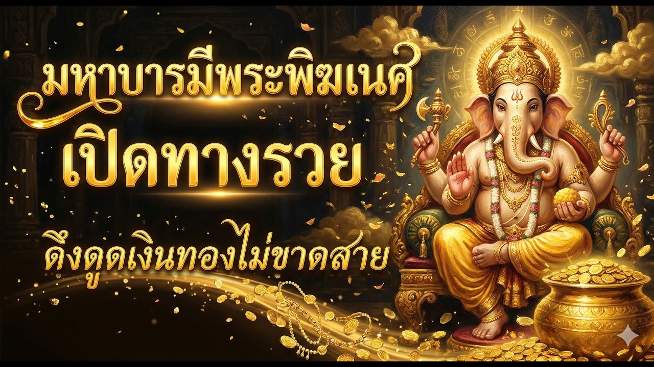 มหาบารมีพระพิฆเนศ เปิดทางรวย ฟังก่อนนอนดึงดูดเงินทองไม่ขาดสาย เสริมสิริมงคลชีวิต