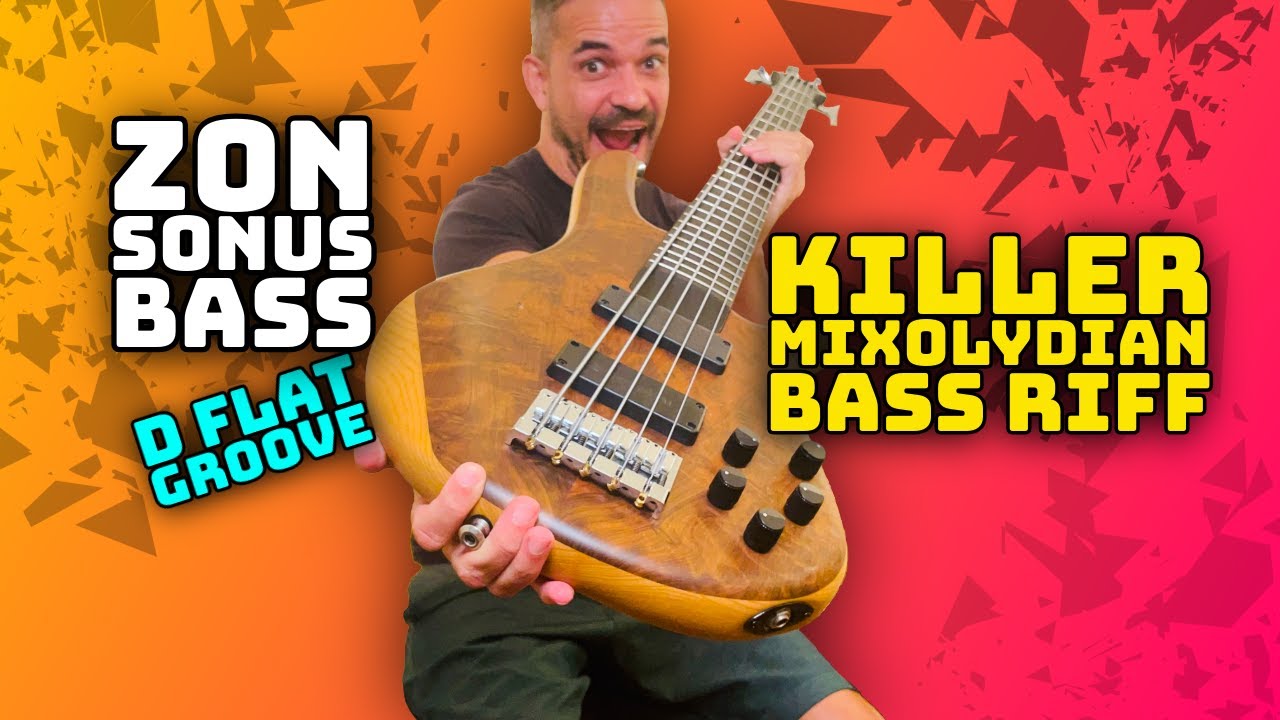 Killer Mixolydian Mode Bass Riff (Zon Sonus Bass)