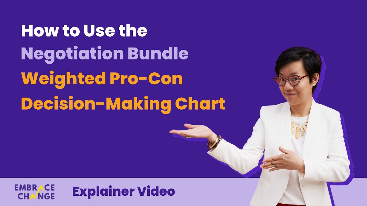 Negotiation Bundle Explainer Video Part 3: Decisionmaking Chart