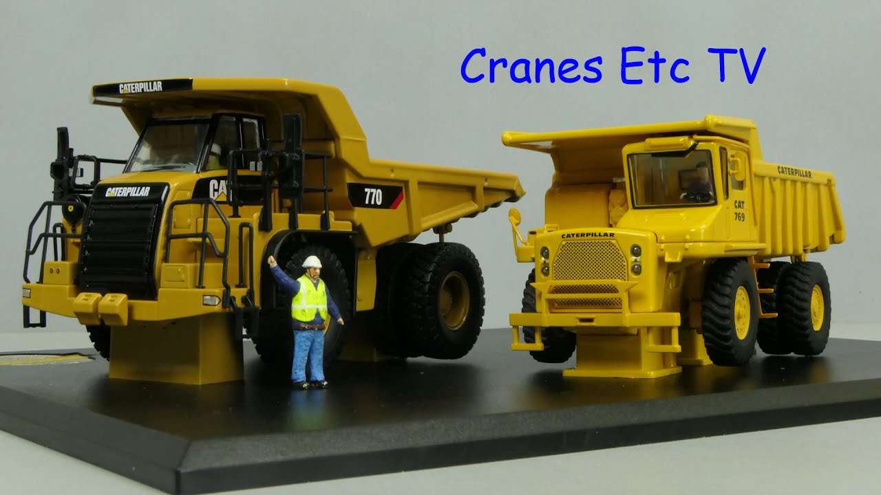 Diecast Masters Caterpillar 40 Ton Trucks Evolution by Cranes Etc TV
