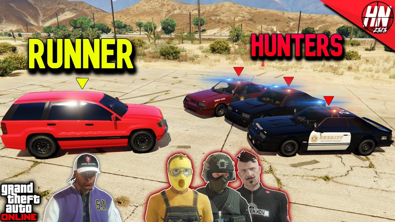 SEMINOLE vs FOXBODY POLICE CHASE | GTA 5 ManHunt!