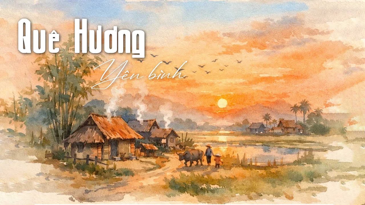 Những giai điệu quê hương xưa...  🎧 Bản phối Piano & sáo trúc - nghe là nhớ quê hương