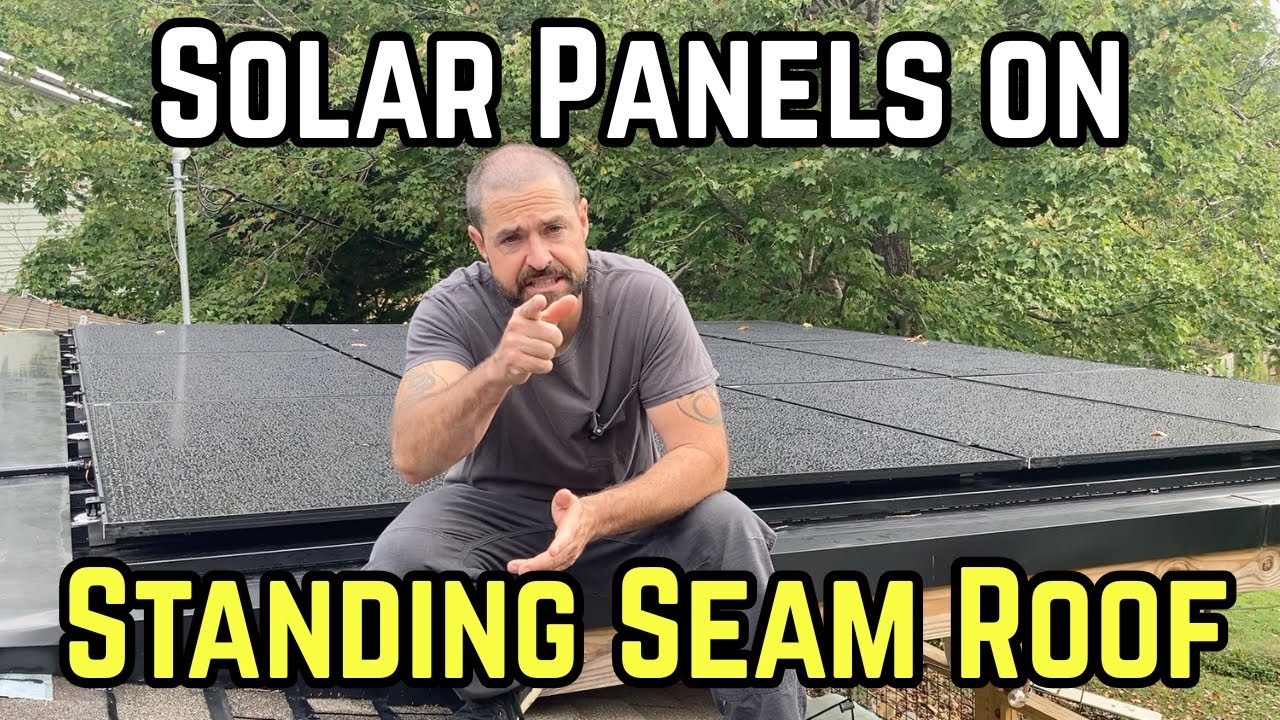 How to Mount Solar Panels on a Standing Seam Metal Roof | S-5 Clamps, EZ Solar J-Box, MC4 & EMT