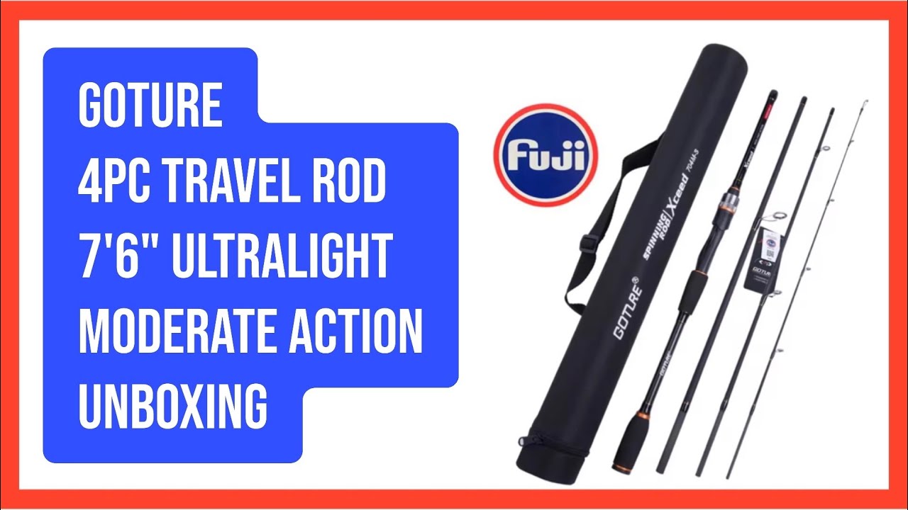 Распаковка 4-х шт. удилища Goture Travel Rod с направляющими Fuji Guides + первые впечатления