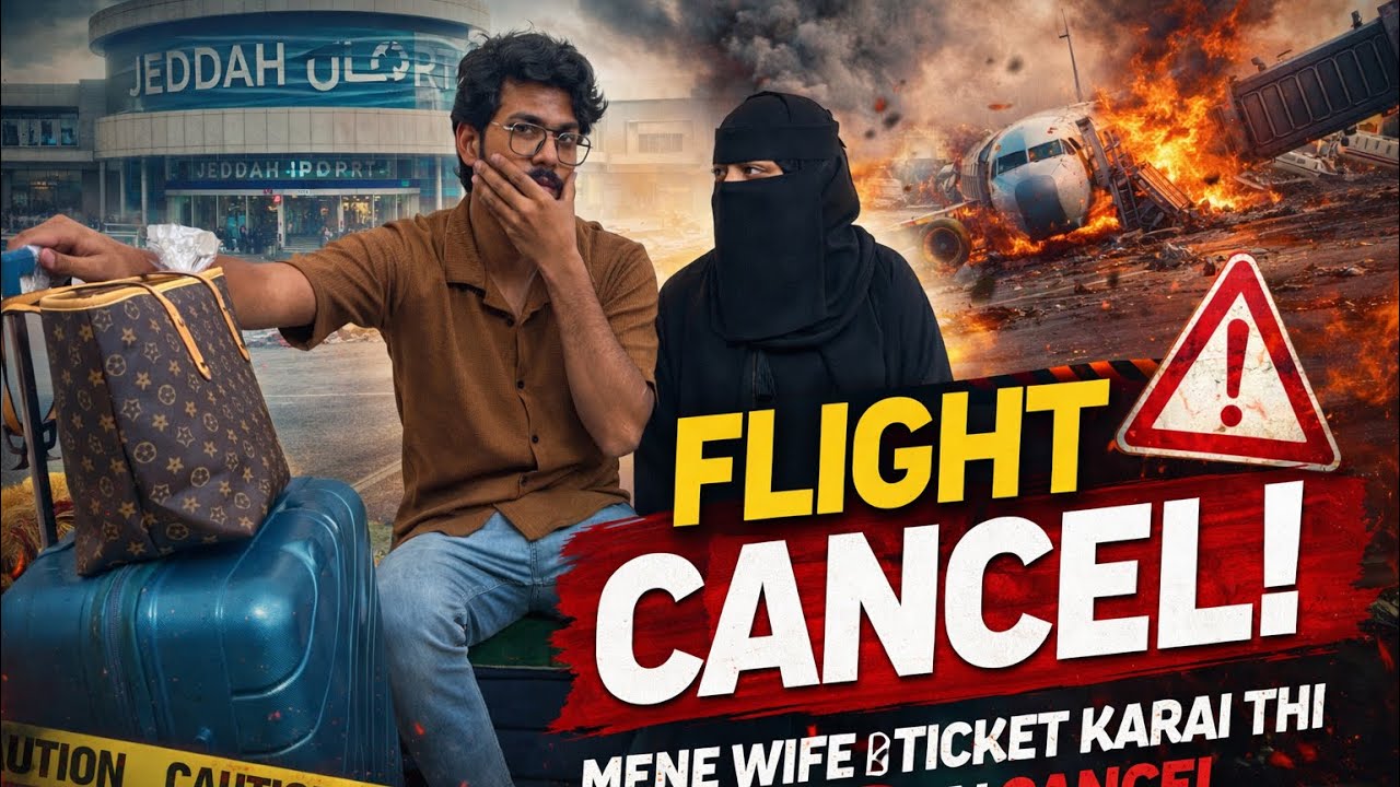Jeddah Airport Par Shock 😱 Wife Ki Flight Achanak Cancel!” #anasksavlog 