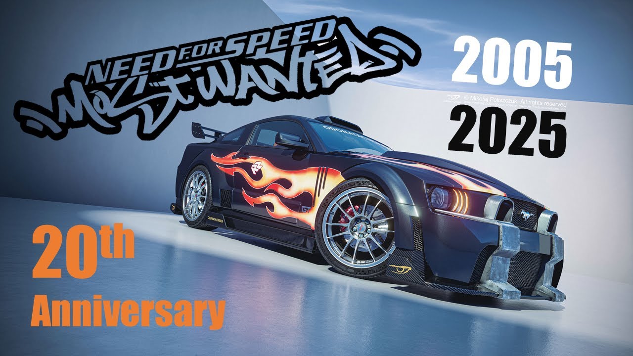 NFS Most Wanted 20th Anniversary (2005-2025) - Ford Mustang Heat Level 2-5 Chase
