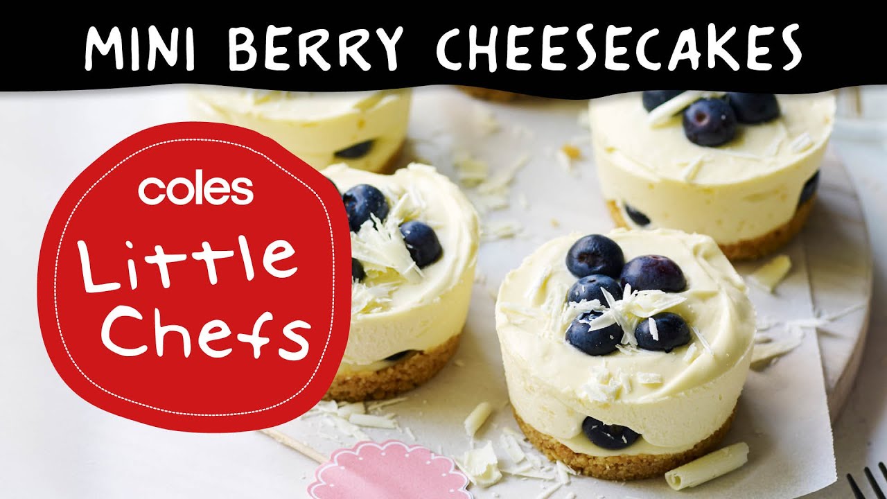 Blueberry & White Chocolate Cheesecakes