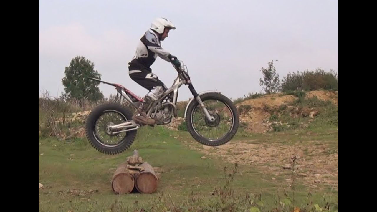 How to Bunny Hop Trials & Enduro Motorcycles. HD with Slow motion
