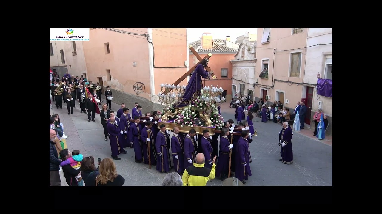 Procesión de Nuestro Padre Jesús en Mula el Jueves santo de 2023.
