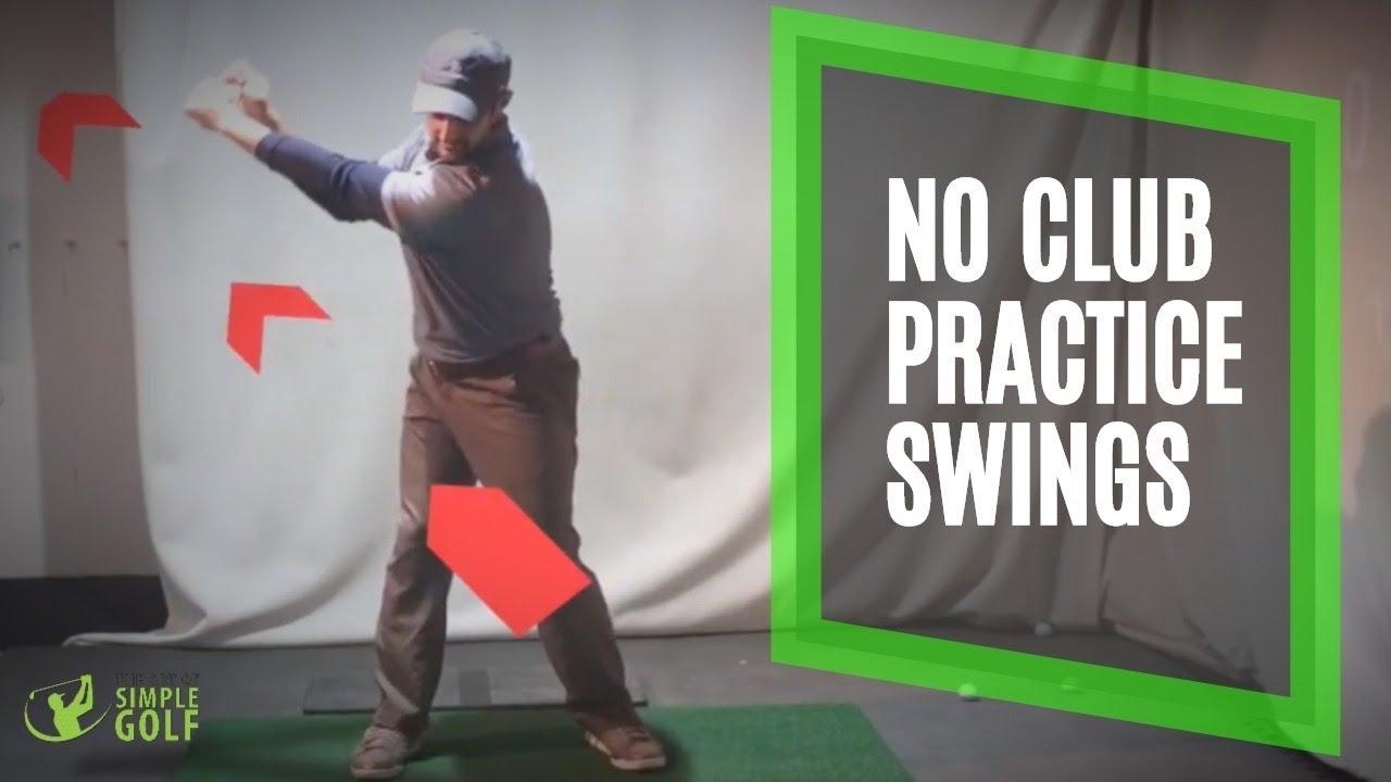 No Club Practice Golf Swings Pull Your Thumb For Width | Golf Swing Sequence