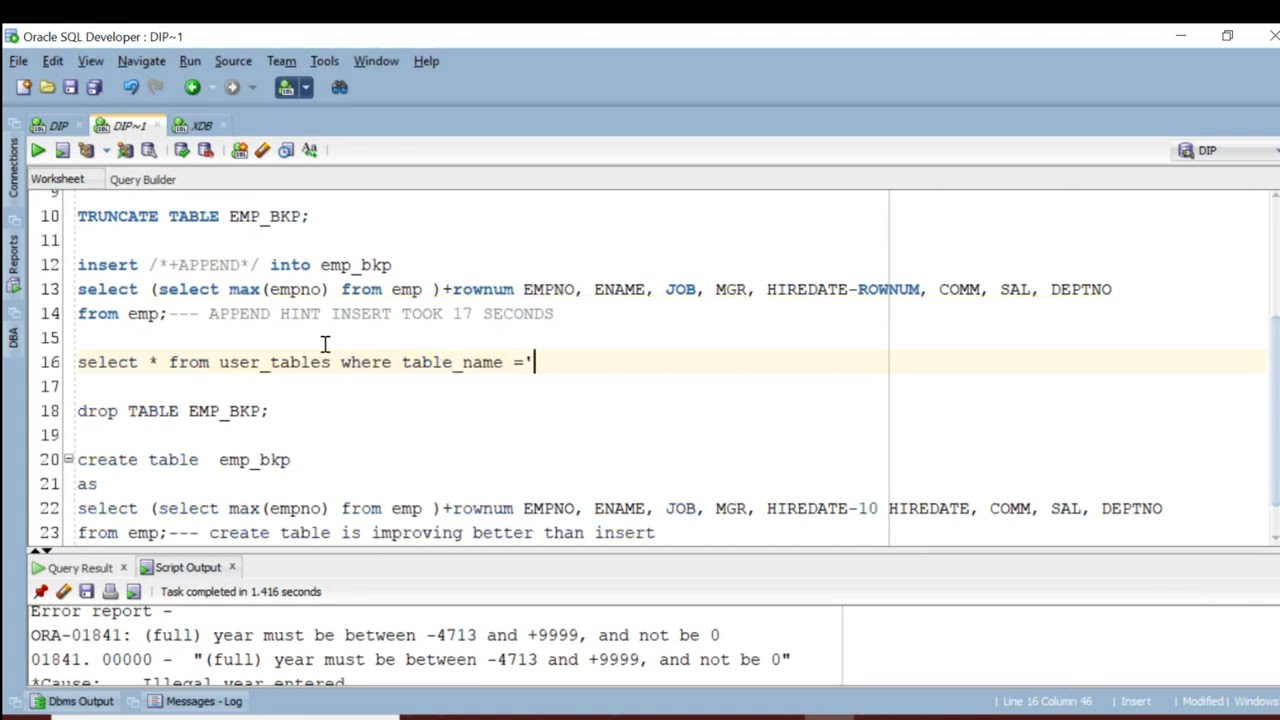 oracle hints with examples| performance tuning in oracle using hints