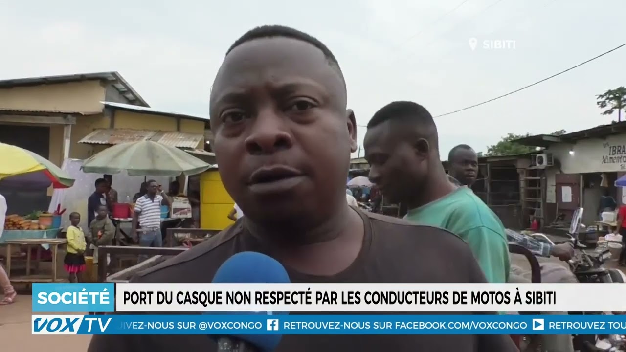 Port du casque non respect&eacute; par les conducteurs de motos &agrave; Sibiti : une situation pr&eacute;occupante