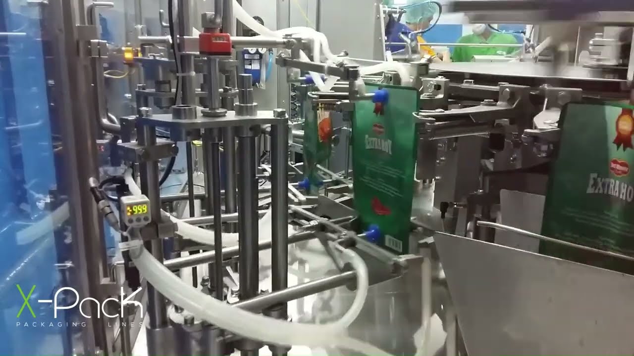 X-PACK: Confezionatrice Rotativa Doppia per Buste Doypack Retort