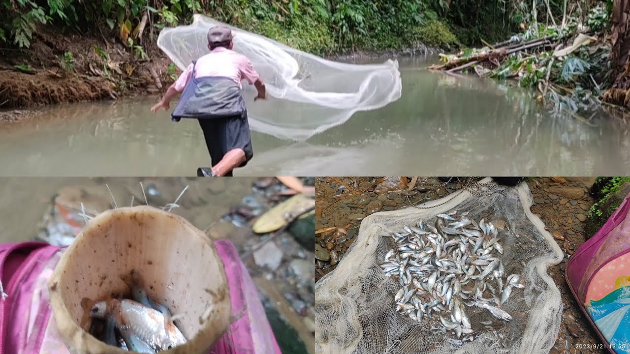 Thlakhat vel zet a liam hnuah lui kan kal ve leh thei e/Len deng/Net fishing!!!!