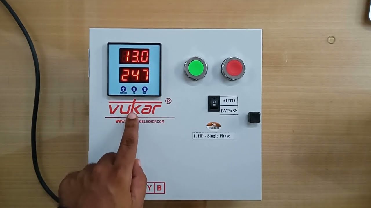 1 HP Single Phase Digital Submersible Starter Panel ka installation kaise kare?