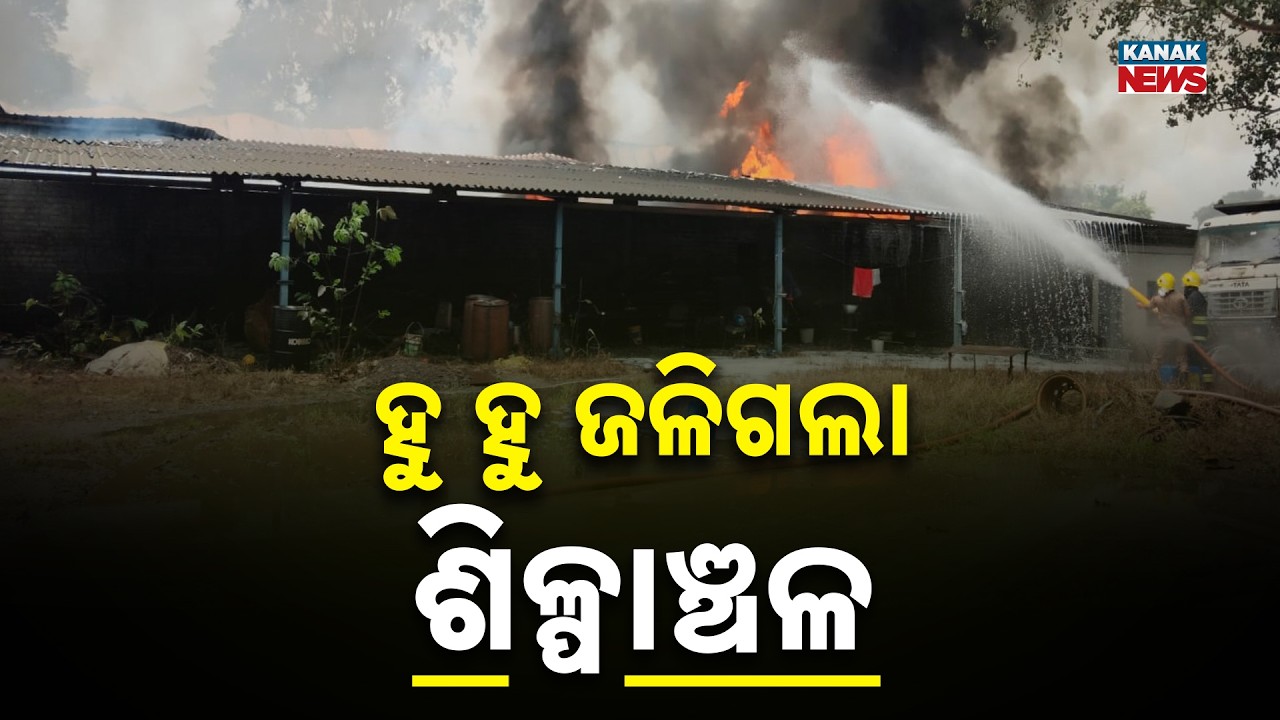 Kalunga Factory Fire | Massive Blaze at Kaveri Paints in Sundargarh