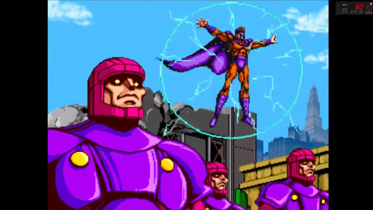 X-MEN: THE ARCADE  GAME - (ARCADE) - [COLOSSUS] - 1 CREDIT - PLAYTHROUGH