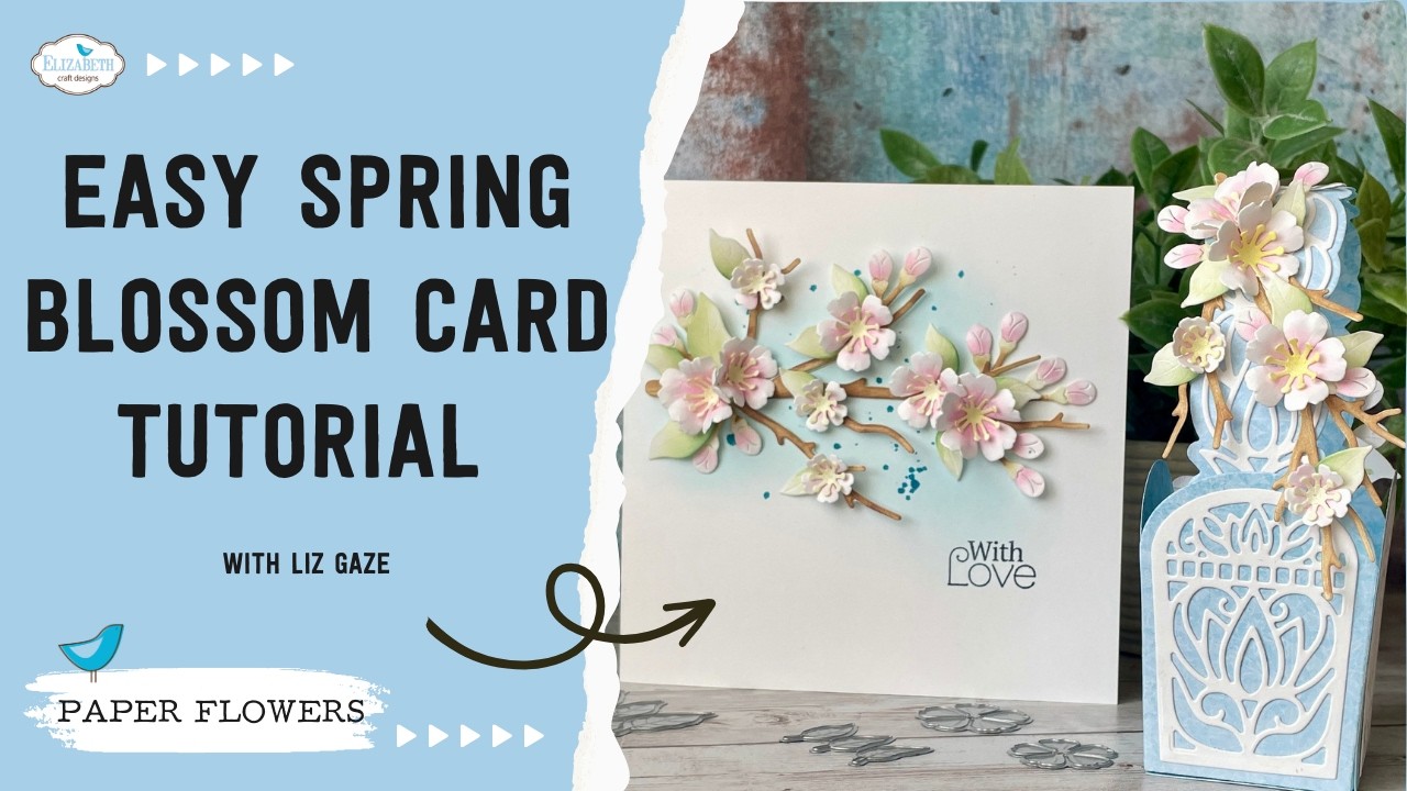 Easy Spring Blossom Card Tutorial with Flower Shading and Shaping