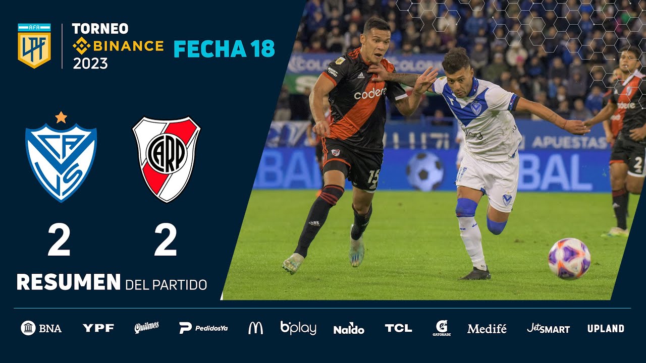 #TorneoBinance 2023 | Fecha 18 | resumen de V&eacute;lez - River