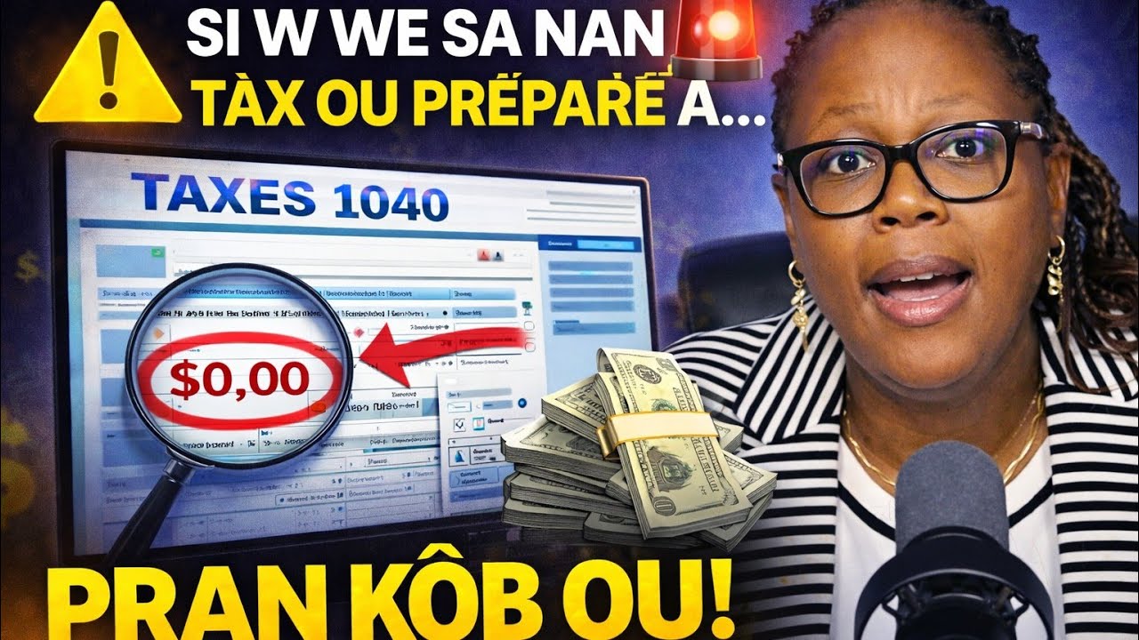 SIW WÈ SA NAN TAX OU A, PREPARER A PRAN KOB OU... IRS AP SIVEYEW. ANN TANDE