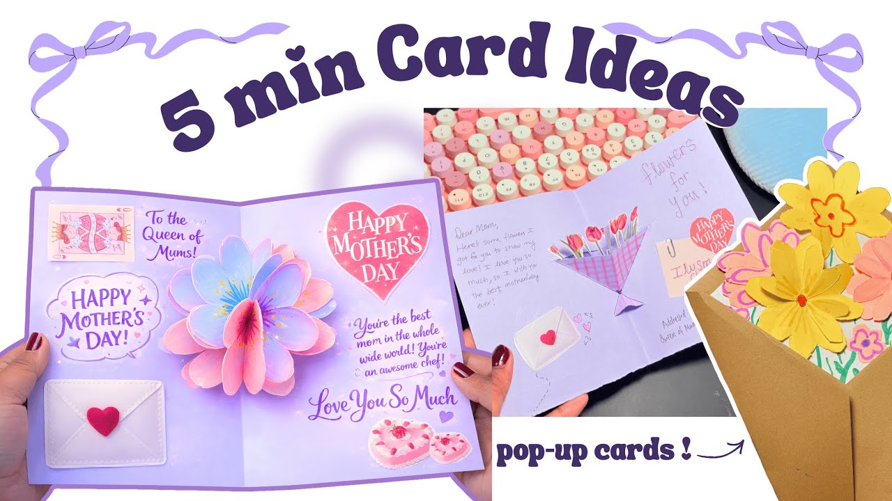 Diy  Simple Flower Popup Card/Easy Paper Craft | Birthday   Mothers Day Cards  | Simple Budget gift