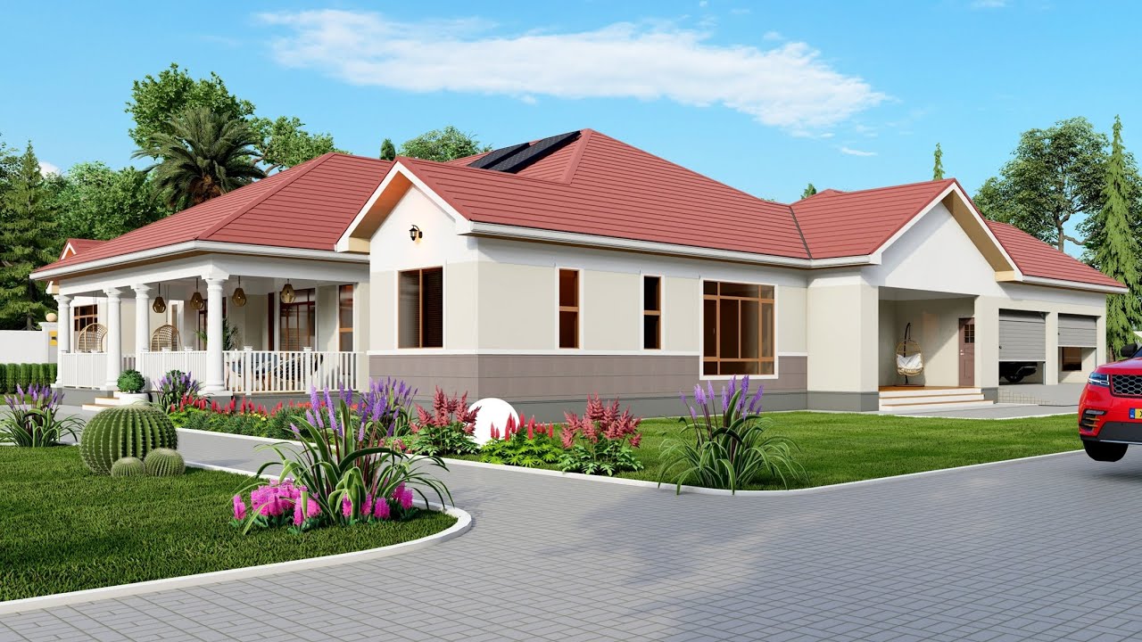 Beautiful 4 Bedroom House Design |  House Plan [ With Floor Plan ] Home Tour & Layout