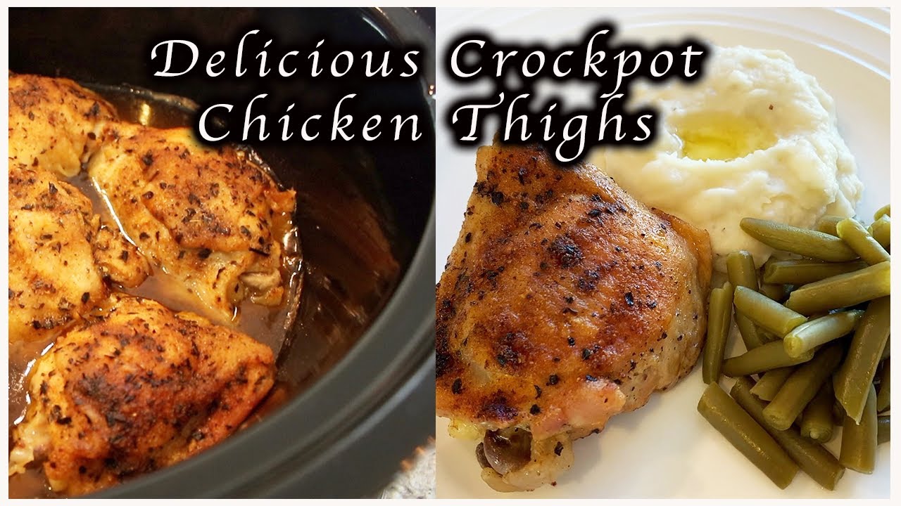 CROCKPOT CHICKEN THIGHS // EASY FAMILY CROCKPOT MEALS // FALL 2021