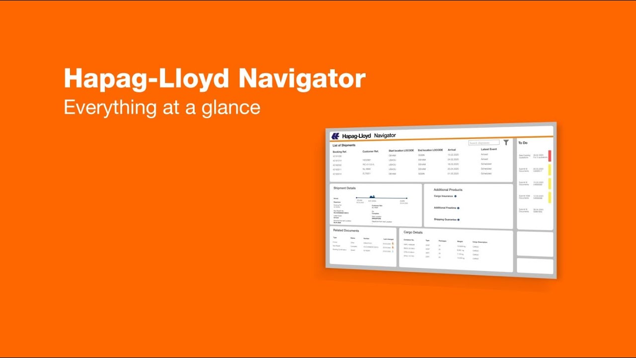 Hapag-Lloyd Navigator: Everything at a glance | Hapag-Lloyd