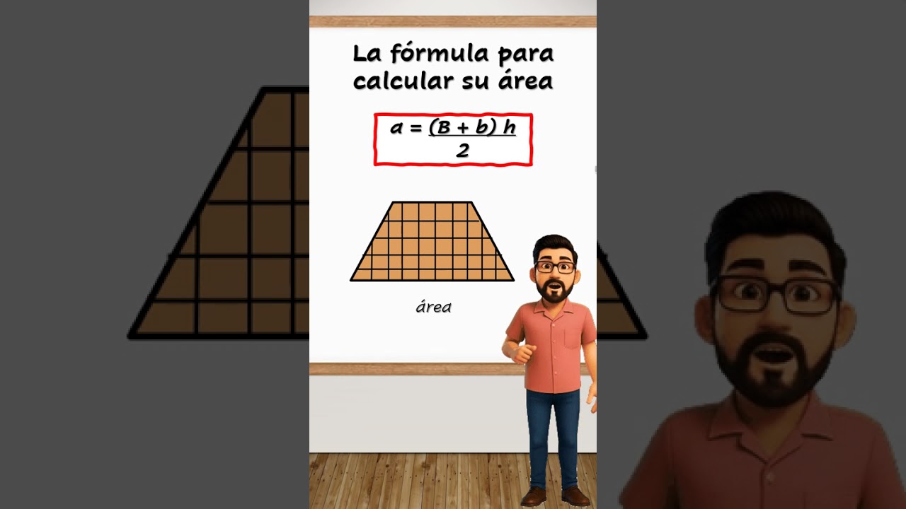 Area del trapecio #geometria #matemáticasdivertidas #matemáticas