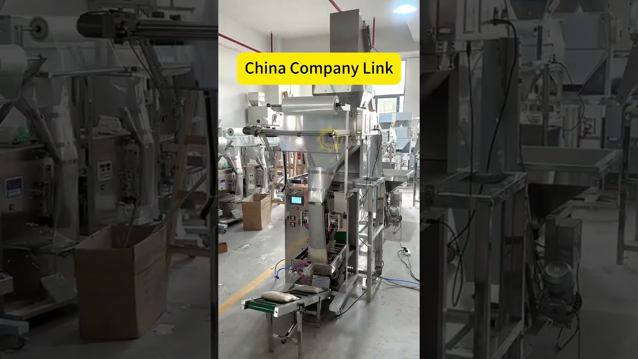 Automatic conveying and packaging of rice, mung beans, corn and other granules