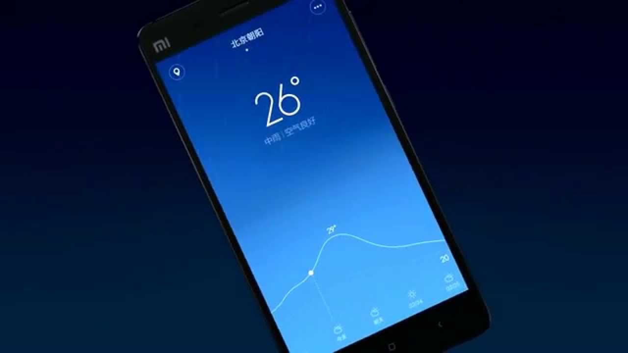 Weather app in MIUI 6