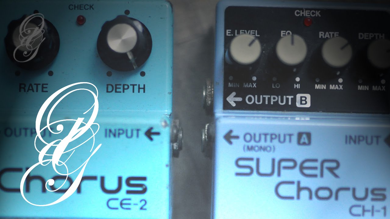 Boss Chorus CE-2 vs CH-1 (All analog)