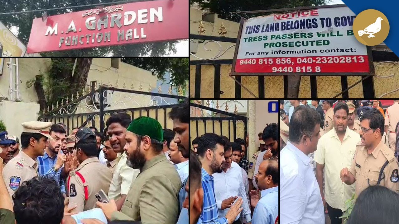 Hyderabad: Function Hall Seized by Revenue officer, take control as Govt Land