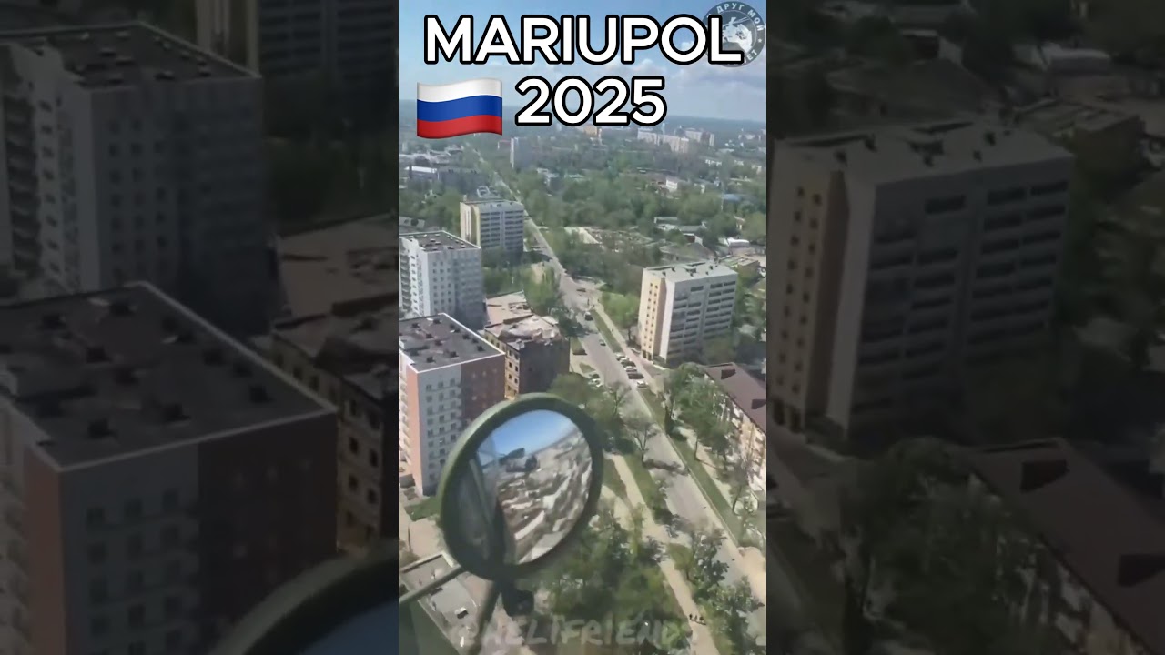 Mariupol from a helicopter  #mariupol #2025 #reconstruction #russia #donbass #news