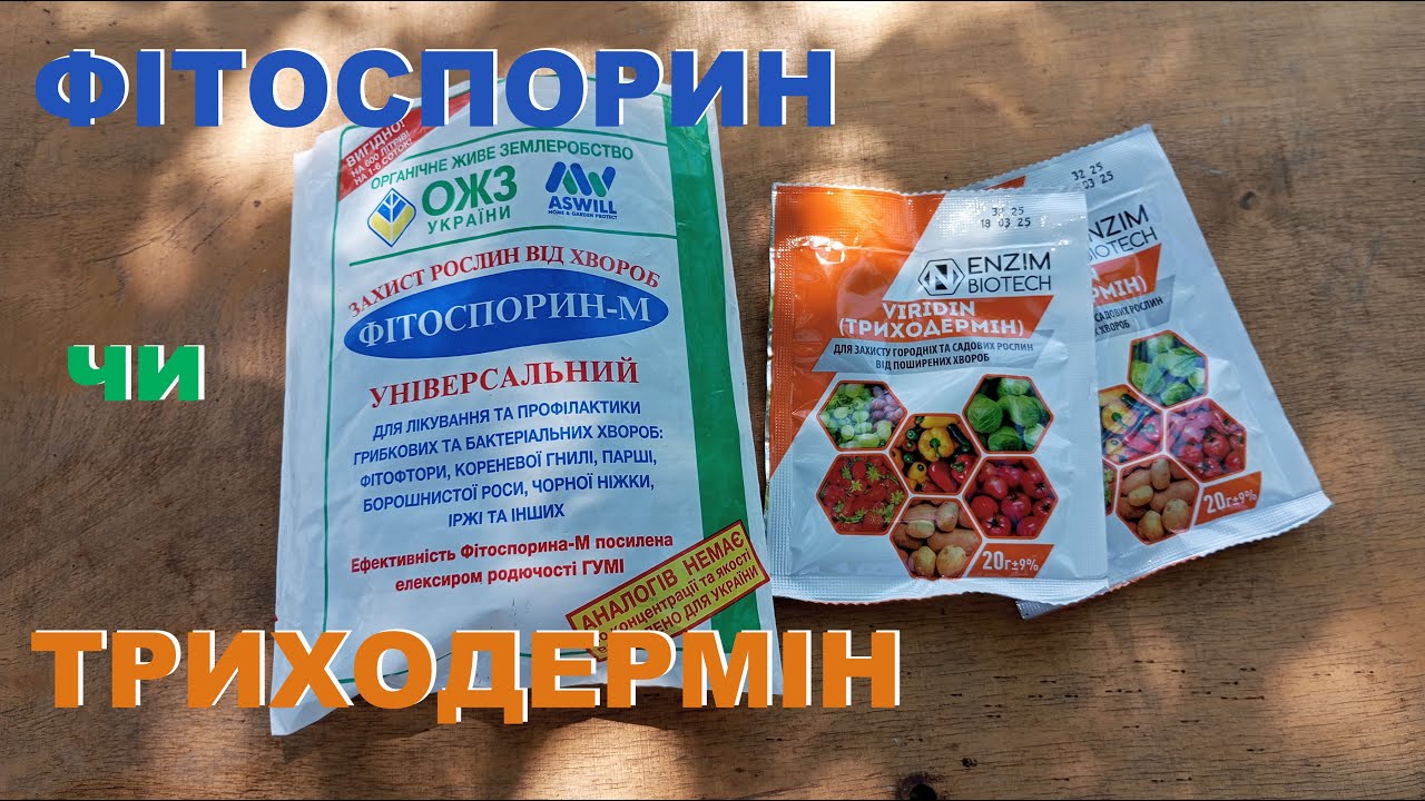 ФІТОСПОРИН чи ТРИХОДЕРМІН ?